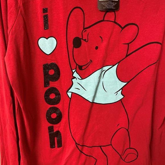 I Love Pooh Pajama Shirt - Picture 3 of 4